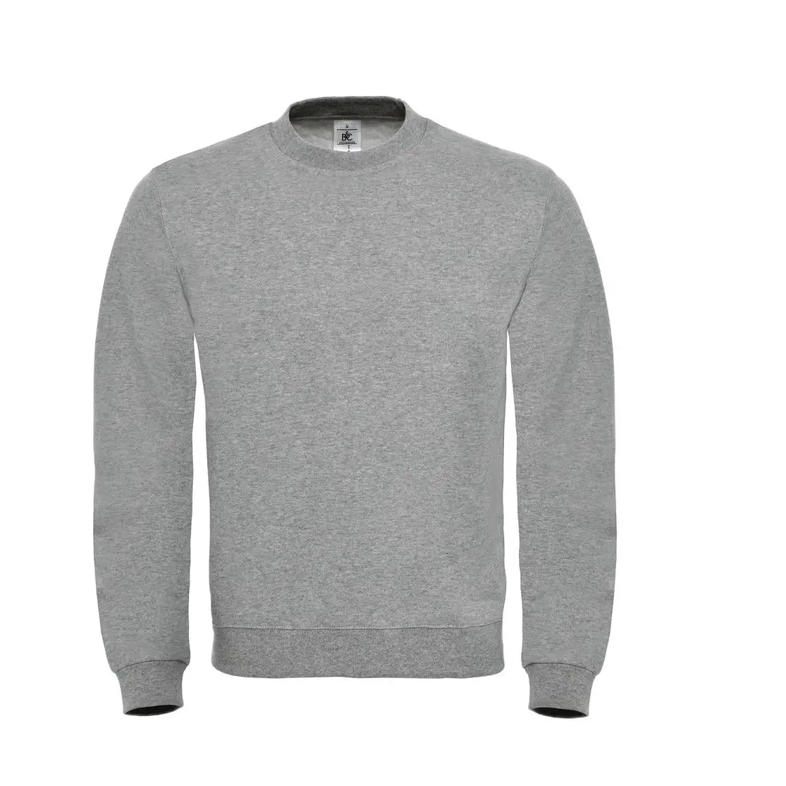 B&C ID.002 Cotton Rich College - Harmaa (Heather Grey) / 5XL - Yritystekstiilit