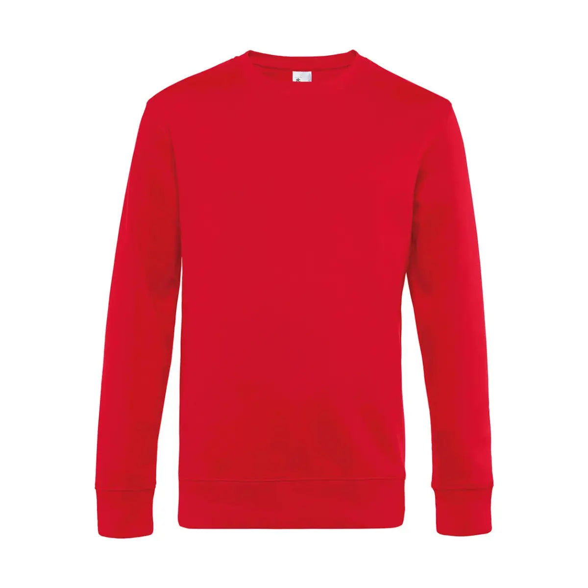 B&C KING Crew Neck_° Collegepusero - Punainen / XS - Yritystekstiilit