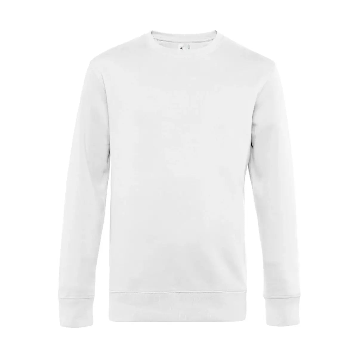 B&C KING Crew Neck_° Collegepusero - Valkoinen / XS - Yritystekstiilit
