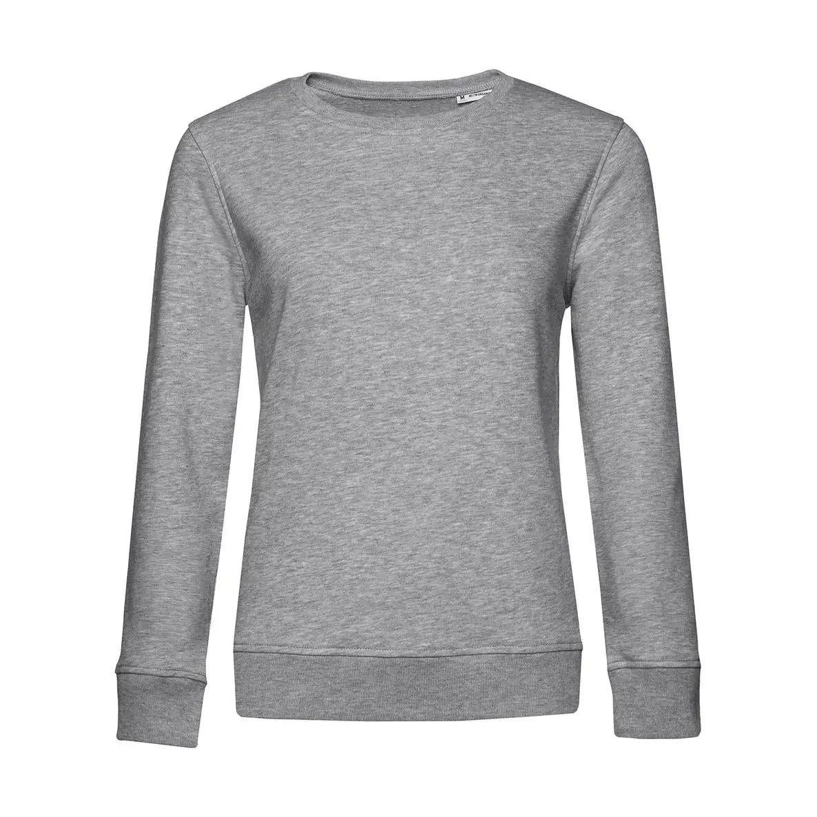 B&C Organic Inspire Crew Neck _° Naisten Collegepaita - Harmaa (Heather Grey) / XS - Yritystekstiilit