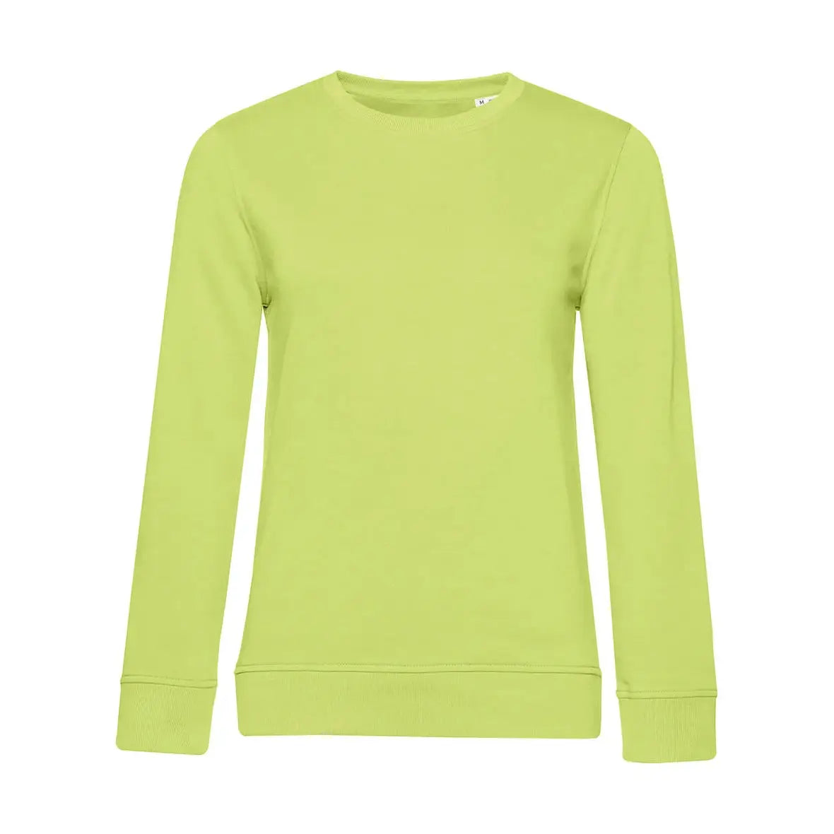 B&C Organic Inspire Crew Neck _° Naisten Collegepaita - Vihreä (Lime) / XS - Yritystekstiilit