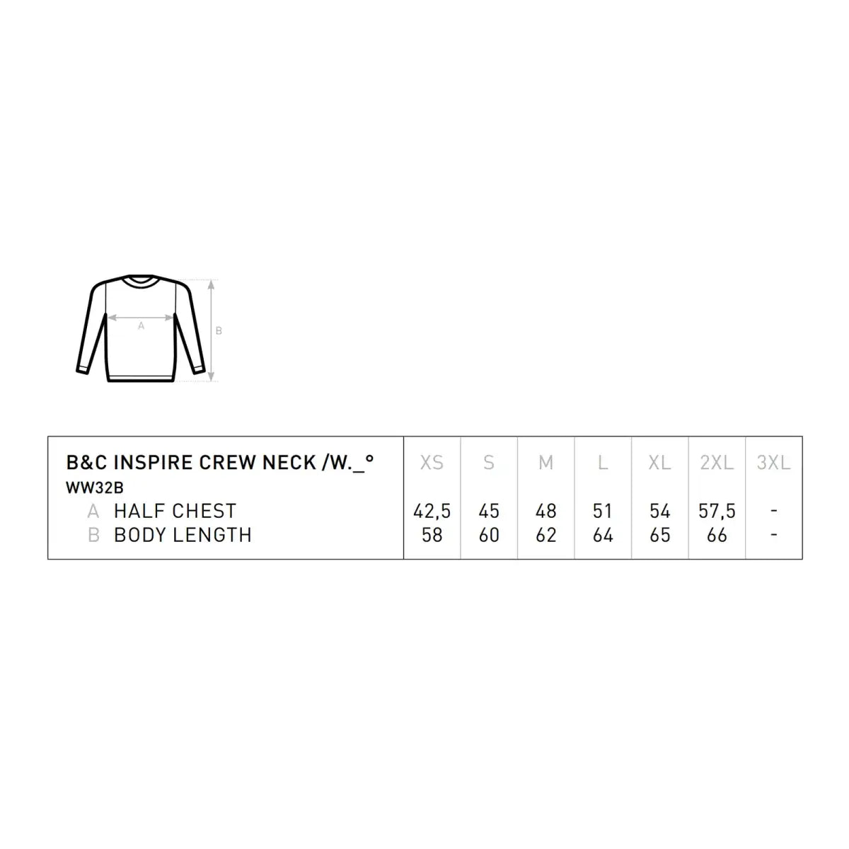 B&C Organic Inspire Crew Neck _° Naisten Collegepaita - Yritystekstiilit