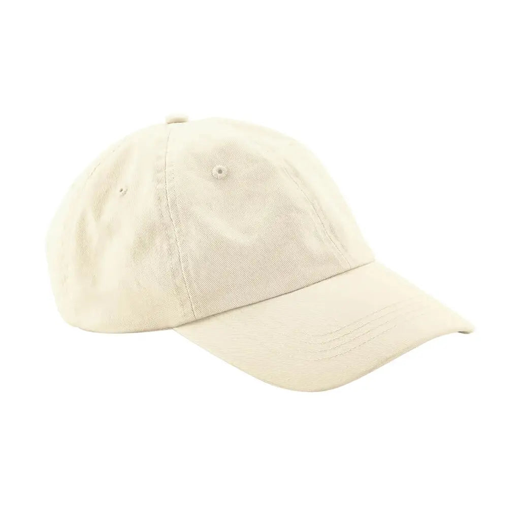 Beechfield Organic Cotton 6 Paneelinen Dad Cap B652N - Natural - Päähineet