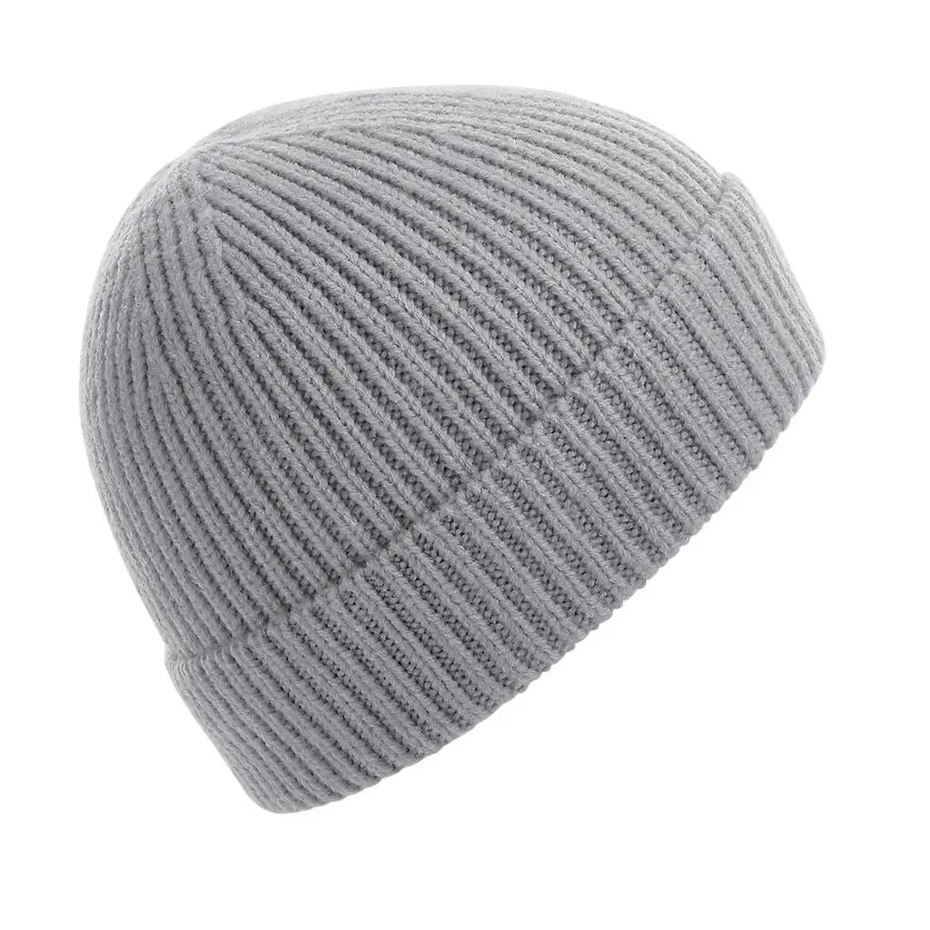 Beechfield Ribbineulottu pipo B380 - Harmaa (Light Grey) - Yritystekstiilit
