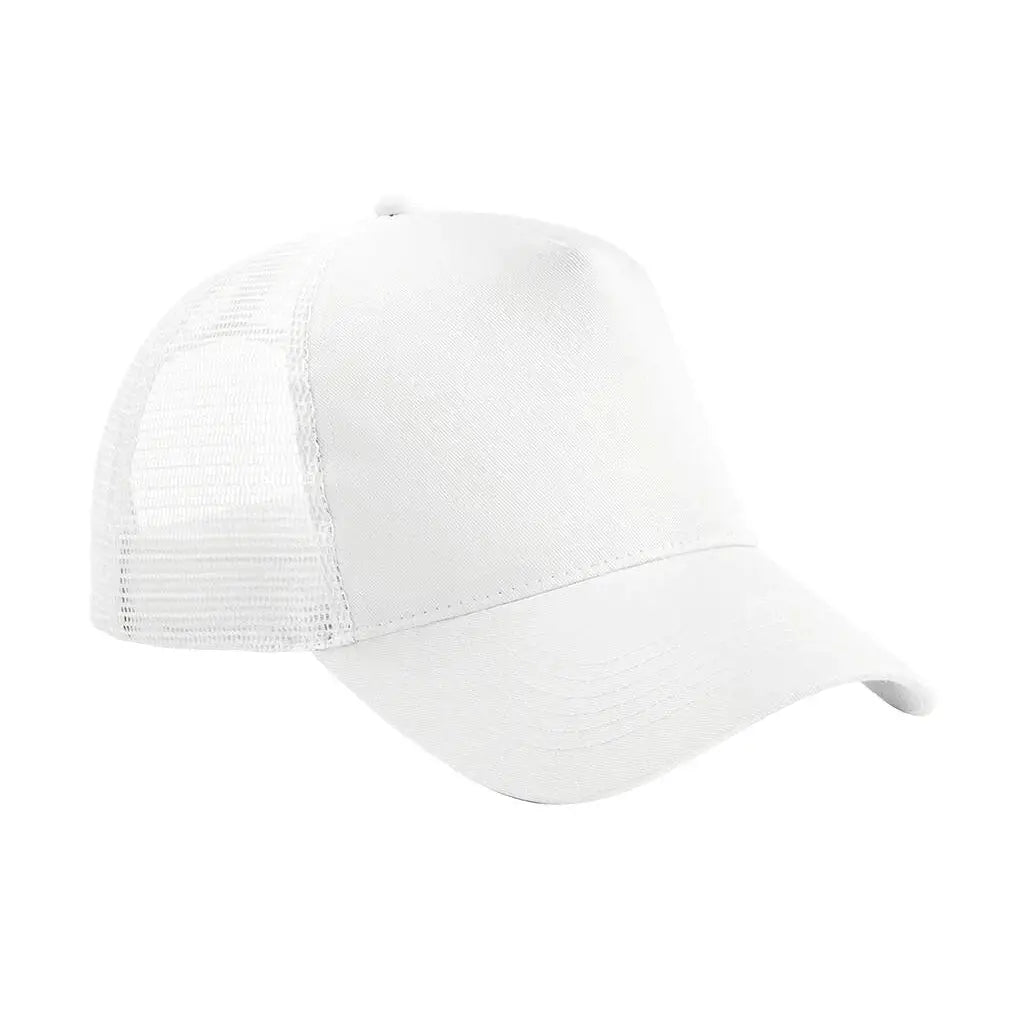 Beechfield Snapback Trucker B640 Lippalakki omalla logolla - Valkoinen - Yritystekstiilit