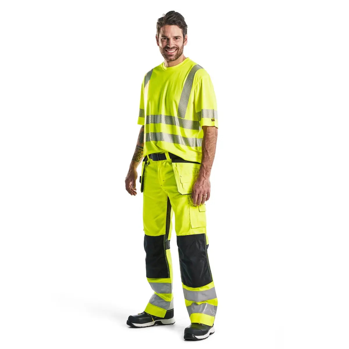 Blåkläder Hengittävät highvis riipputaskuhousut 15651811 - Työvaatteet