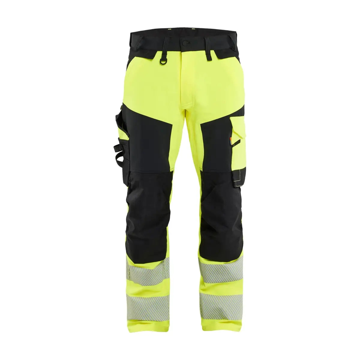 Blåkläder High-Vis Housut 4-Way Stretch 11241648 - Huomiokeltainen/Musta / C52 - Työvaatteet