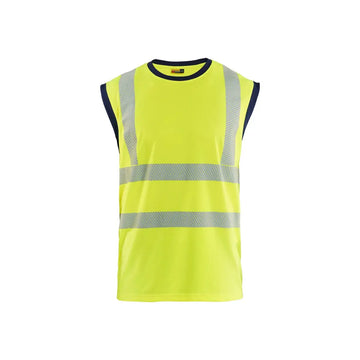Blåkläder Highvis hihaton paita 35751013 - Huomiokeltainen/Mariininsininen / S/M - Blåkläder työvaatteet