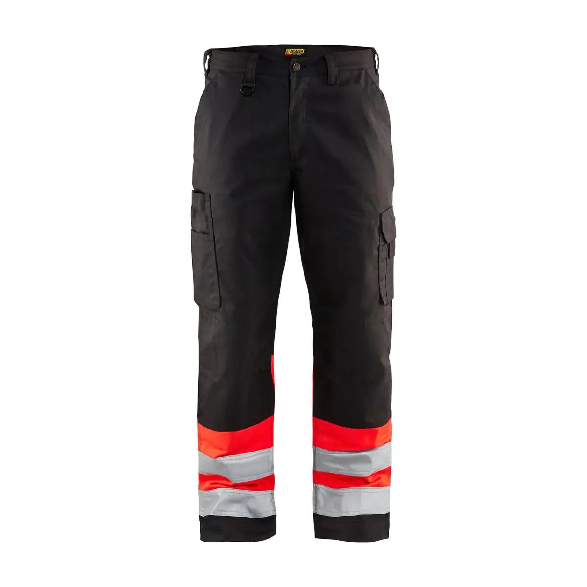 Blåkläder Highvis housut 15641811 - Musta/Huomiopunainen / D120 - Työhousut