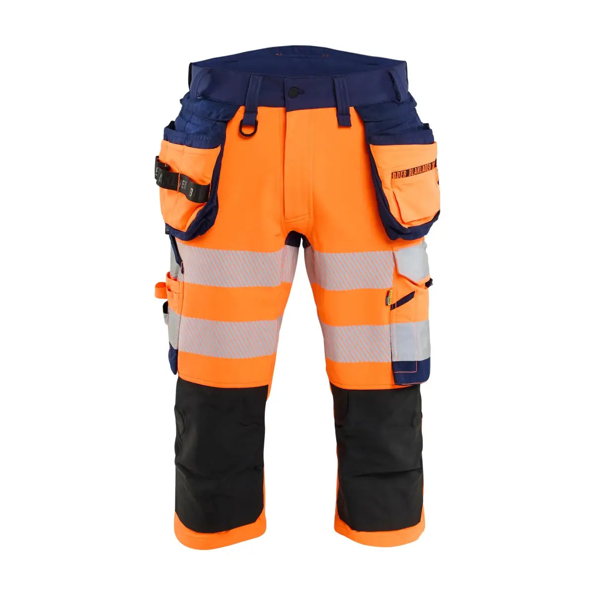 Blåkläder Highvis piraattihousut 4-way stretch 11231648 - Huomio-oranssi/Mariininsininen / D104 - Työvaatteet