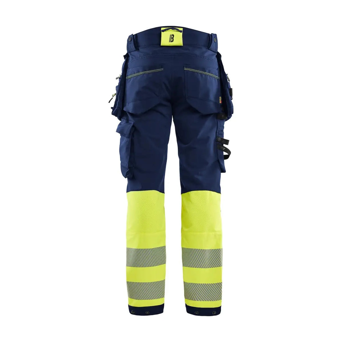 Blåkläder Highvis riipputaskuhousut 4-way stretch 11251648 - Mariininsininen/Huomiokeltainen / D88 - Työvaatteet