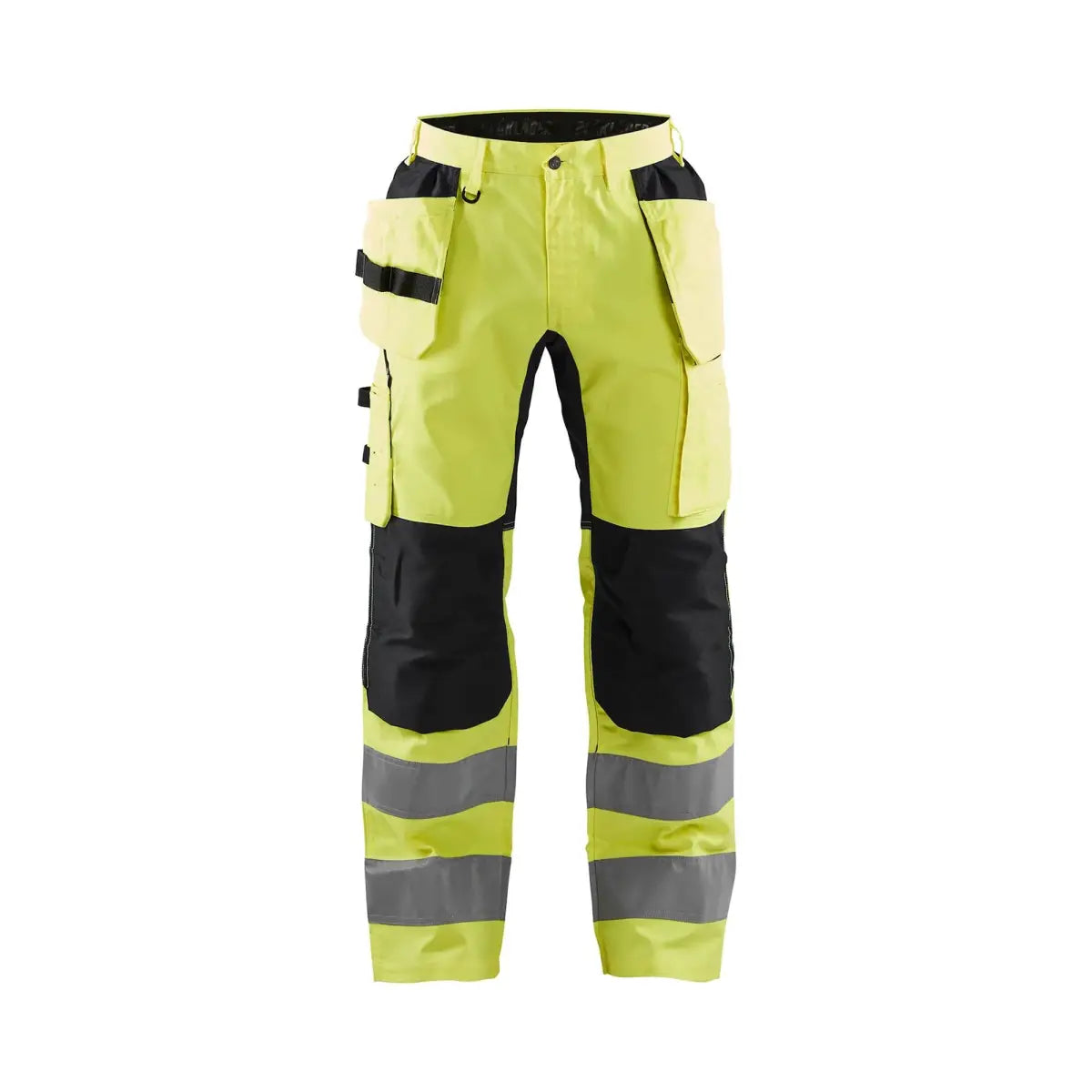 Blåkläder Highvis riipputaskuhousut stretch 15521811 - Huomiokeltainen/Musta / C48 - Työvaatteet