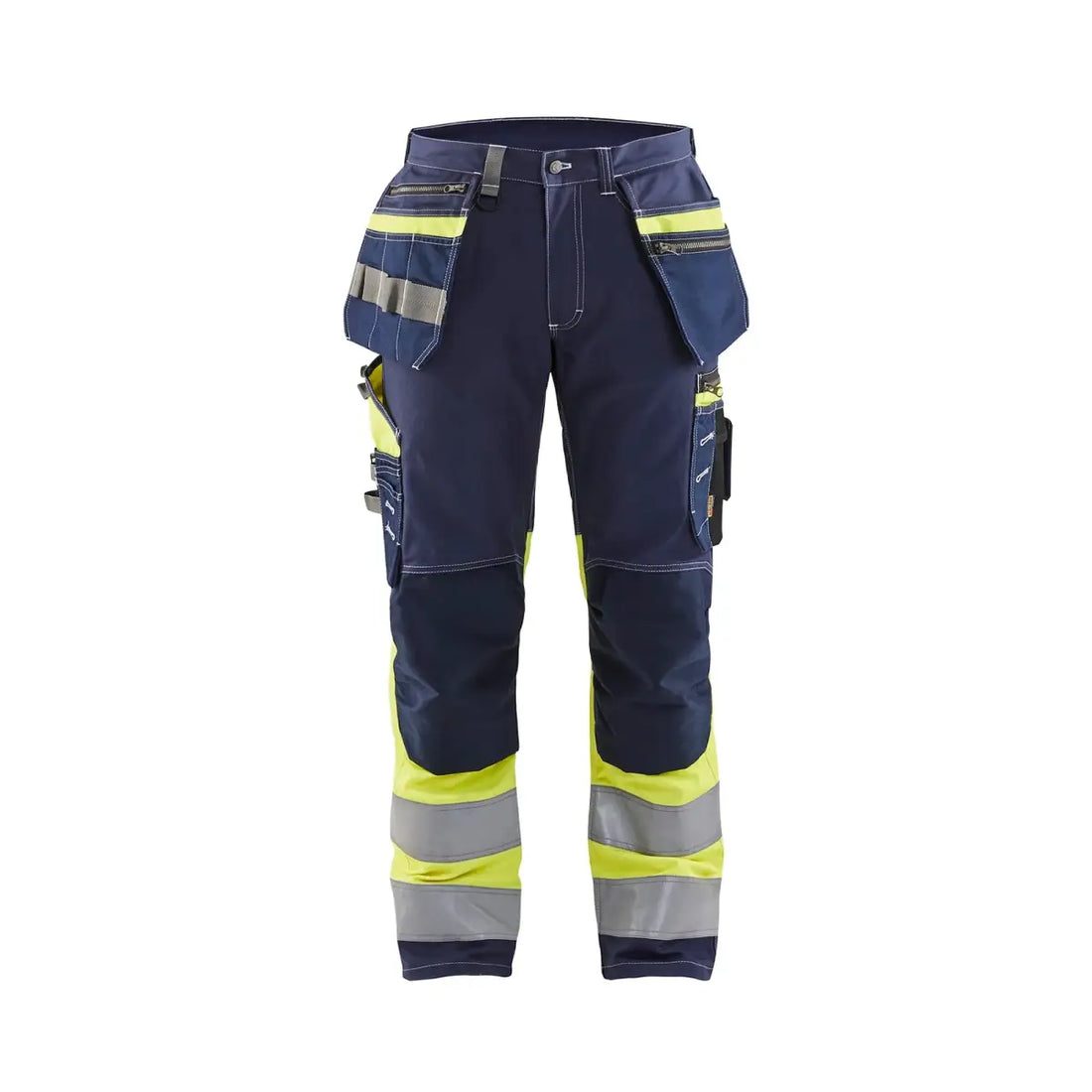 Blåkläder Highvis riipputaskuhousut Stretch 17941370 - Mariininsininen/Huomiokeltainen / D104 - Blåkläder työvaatteet