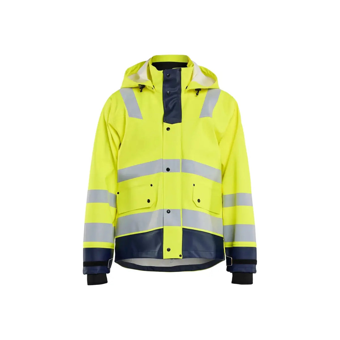 Blåkläder Highvis sadetakki TASO 3 43272005 - Huomiokeltainen/Mariininsininen / XL - Blåkläder työvaatteet