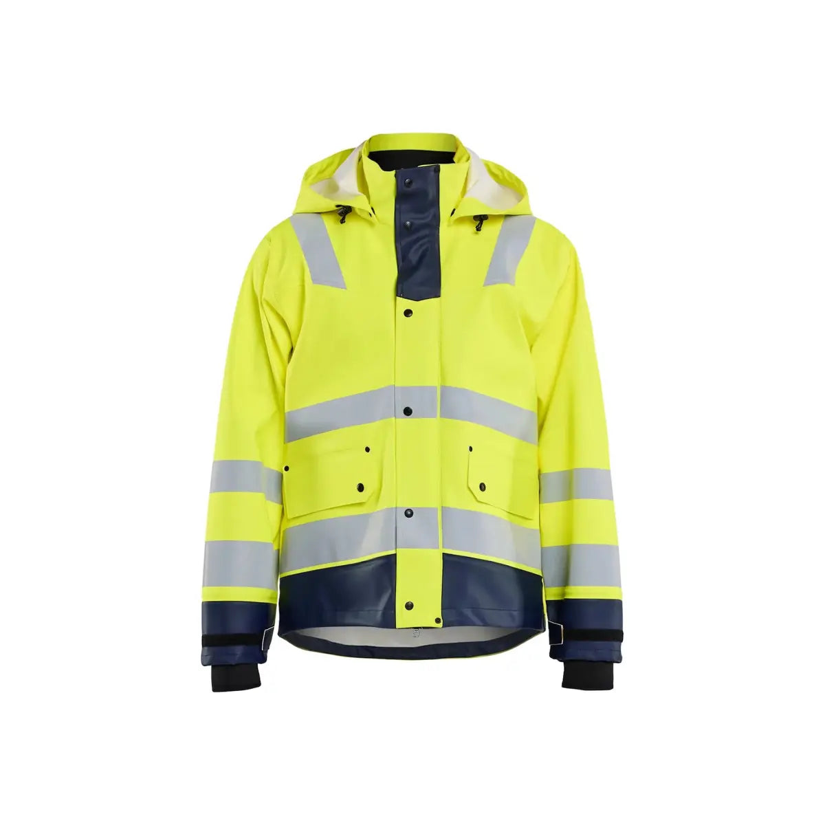 Blåkläder Highvis sadetakki TASO 3 43272005 - Huomiokeltainen/Mariininsininen / XL - Blåkläder työvaatteet