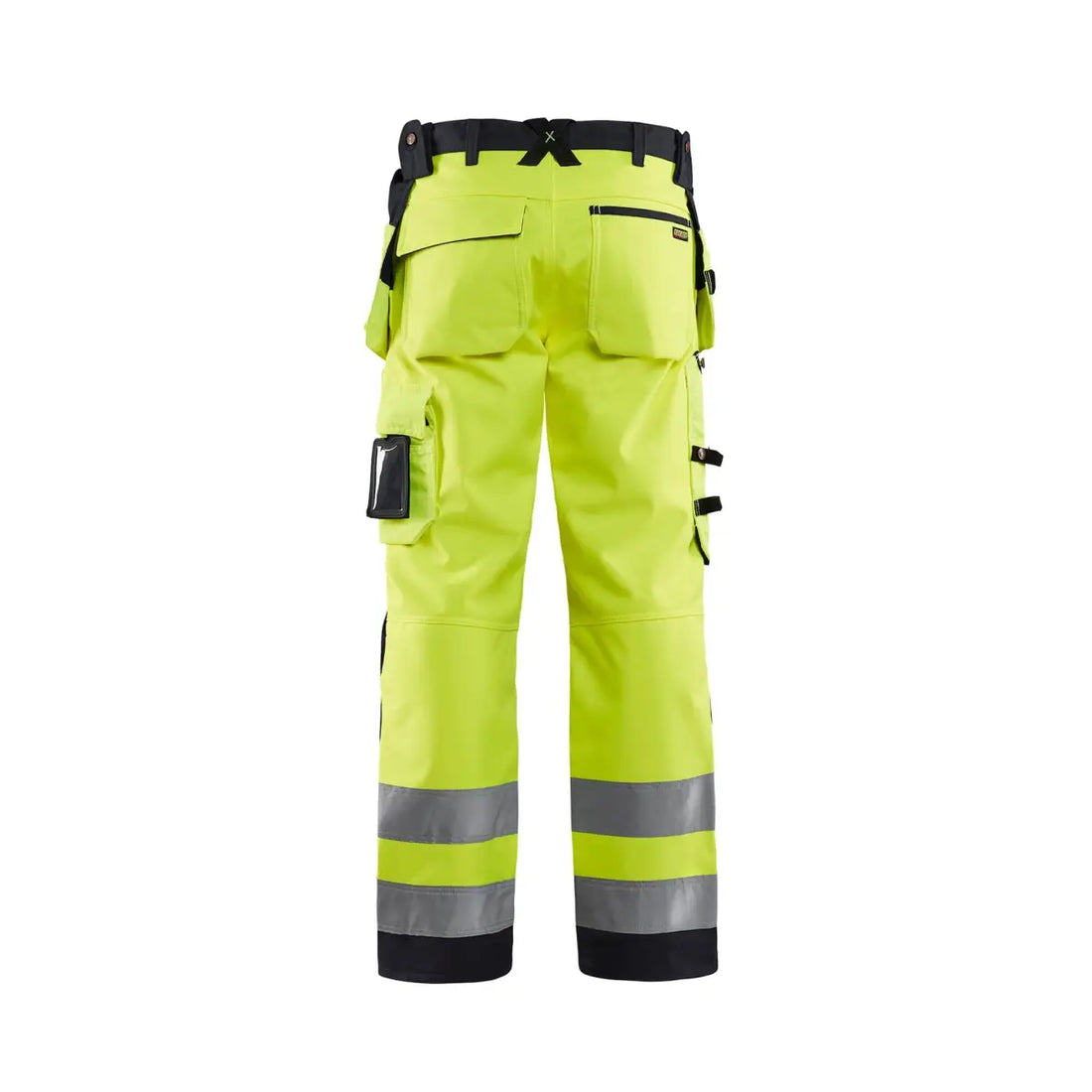 Blåkläder Highvis softshell-riipputaskuhousut 15672517 - Huomiokeltainen/Musta / D96 - Työvaatteet