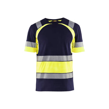 Blåkläder Highvis t-paita 34211030 - Mariininsininen/Huomiokeltainen / XXXL - Blåkläder työvaatteet