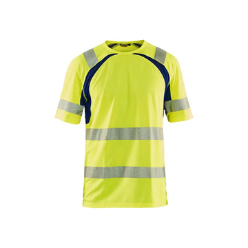 Blåkläder Highvis t-paita UV-suoja 33971013 - Huomiokeltainen/Mariininsininen / S - Blåkläder työvaatteet