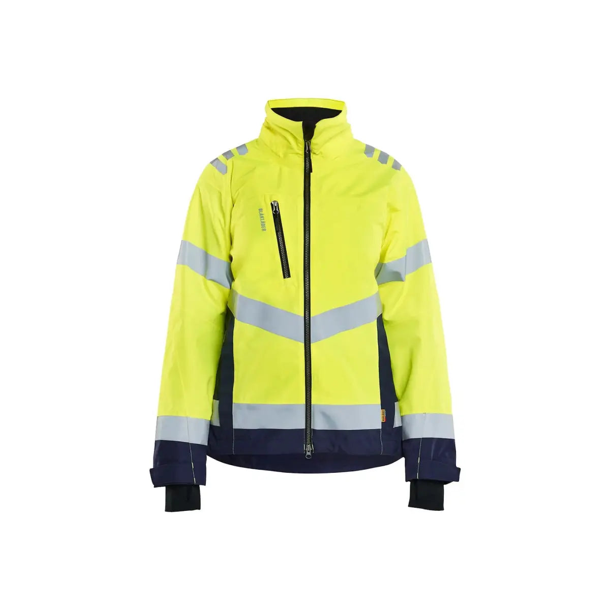 Blåkläder Naisten highvis kuoritakki 47611977 - Huomiokeltainen/Mariininsininen / M - Blåkläder työvaatteet