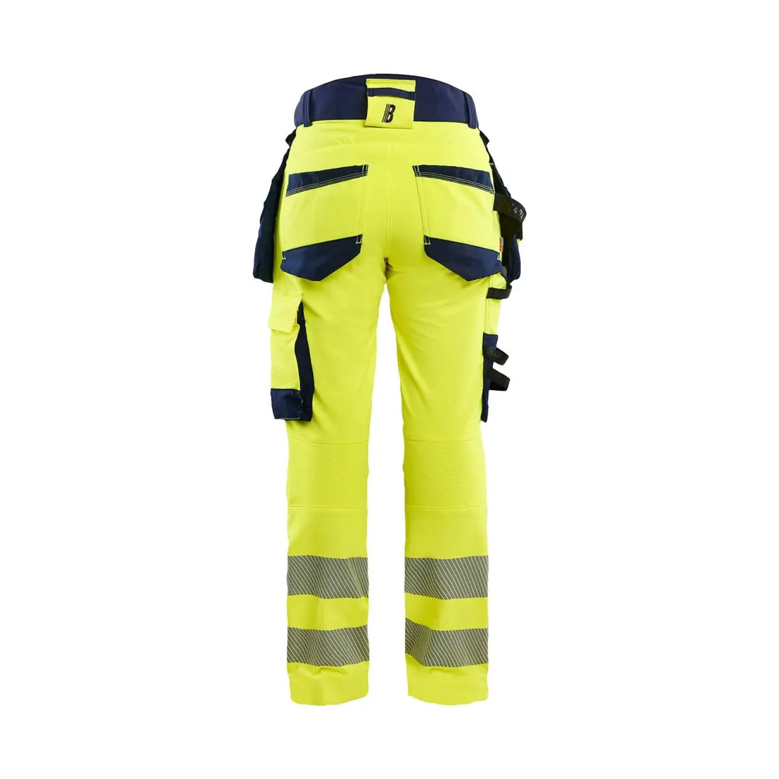 Blåkläder Naisten Highvis riipputaskuhousut 4-way stretch 70221648 - Huomiokeltainen/Mariininsininen / C42 - Blåkläder