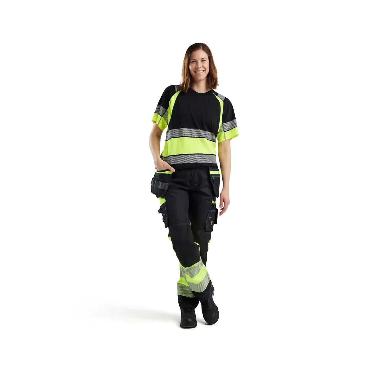 Blåkläder Naisten highvis riipputaskuhousut stretch 71961370 - Blåkläder työvaatteet