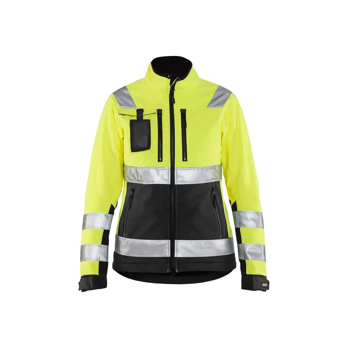 Blåkläder Naisten highvis softshell-takki 49022517 - Huomiokeltainen/Musta / XS - Blåkläder työvaatteet