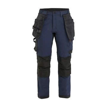 Blåkläder Naisten riipputaskuhousut 4-way stretch 71211645 - Tumma mariininsininen/Musta / C40 - Blåkläder työvaatteet