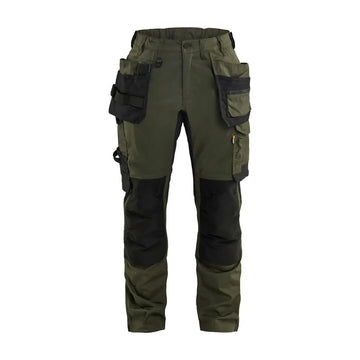 Blåkläder Naisten riipputaskuhousut stretch 71321832 - Metsänvihreä/Musta / C54 - Blåkläder työvaatteet