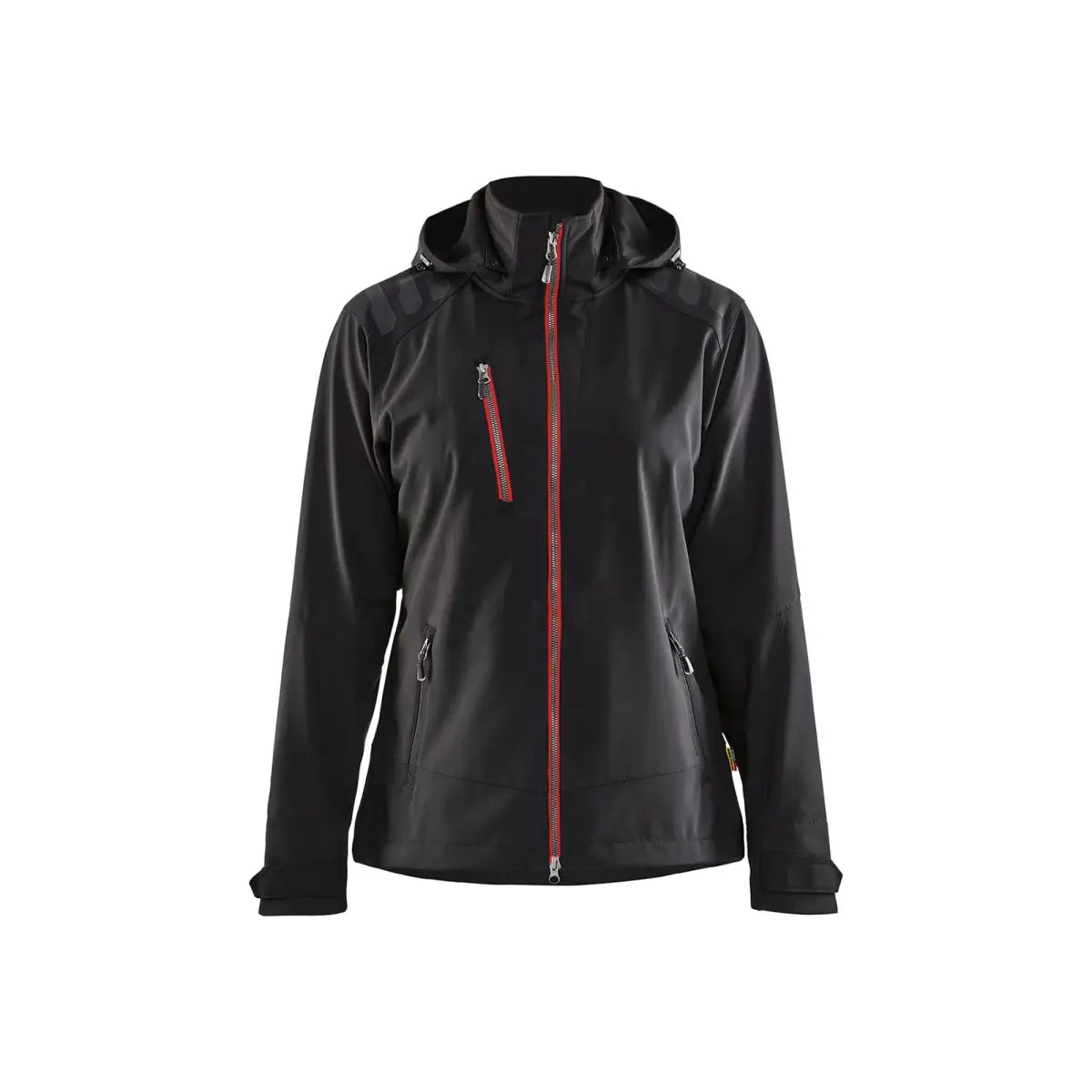 Blåkläder Naisten softshell-takki 47192513 - musta/punainen / XXXL - Blåkläder työvaatteet