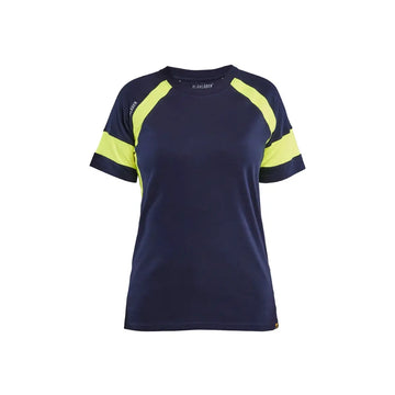 Blåkläder Naisten t-paita 35241030 - Mariininsininen/Huomiokeltainen / XXXL - Blåkläder työvaatteet