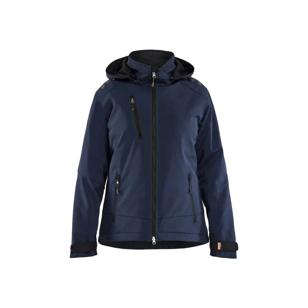 Blåkläder Naisten Talvitakki Softshell Kevyellä vuorella 47512513 - Tumma mariininsininen/Musta / XXXL - Blåkläder