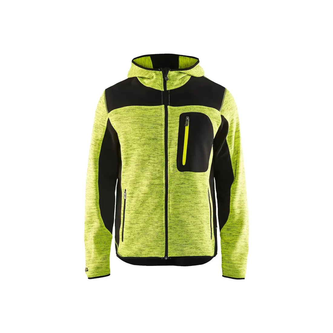 Blåkläder Neulottu softshell-takki 49302117 - Huomiokeltainen/Musta / L - Blåkläder työvaatteet