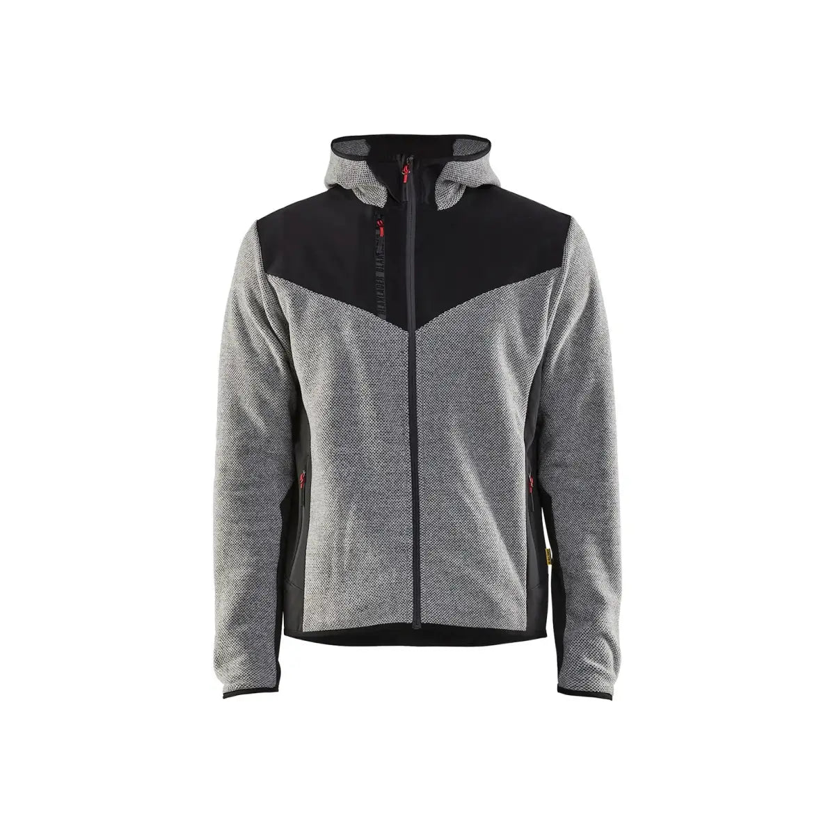Blåkläder Neulottu Softshell-takki 59402536 - Meleerattu harmaa/Musta / 4XL - Blåkläder työvaatteet