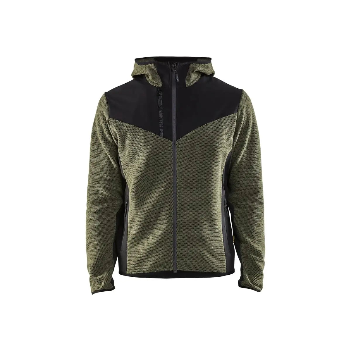 Blåkläder Neulottu Softshell-takki 59402536 - Sammaleenvihreä/Musta / S - Blåkläder työvaatteet