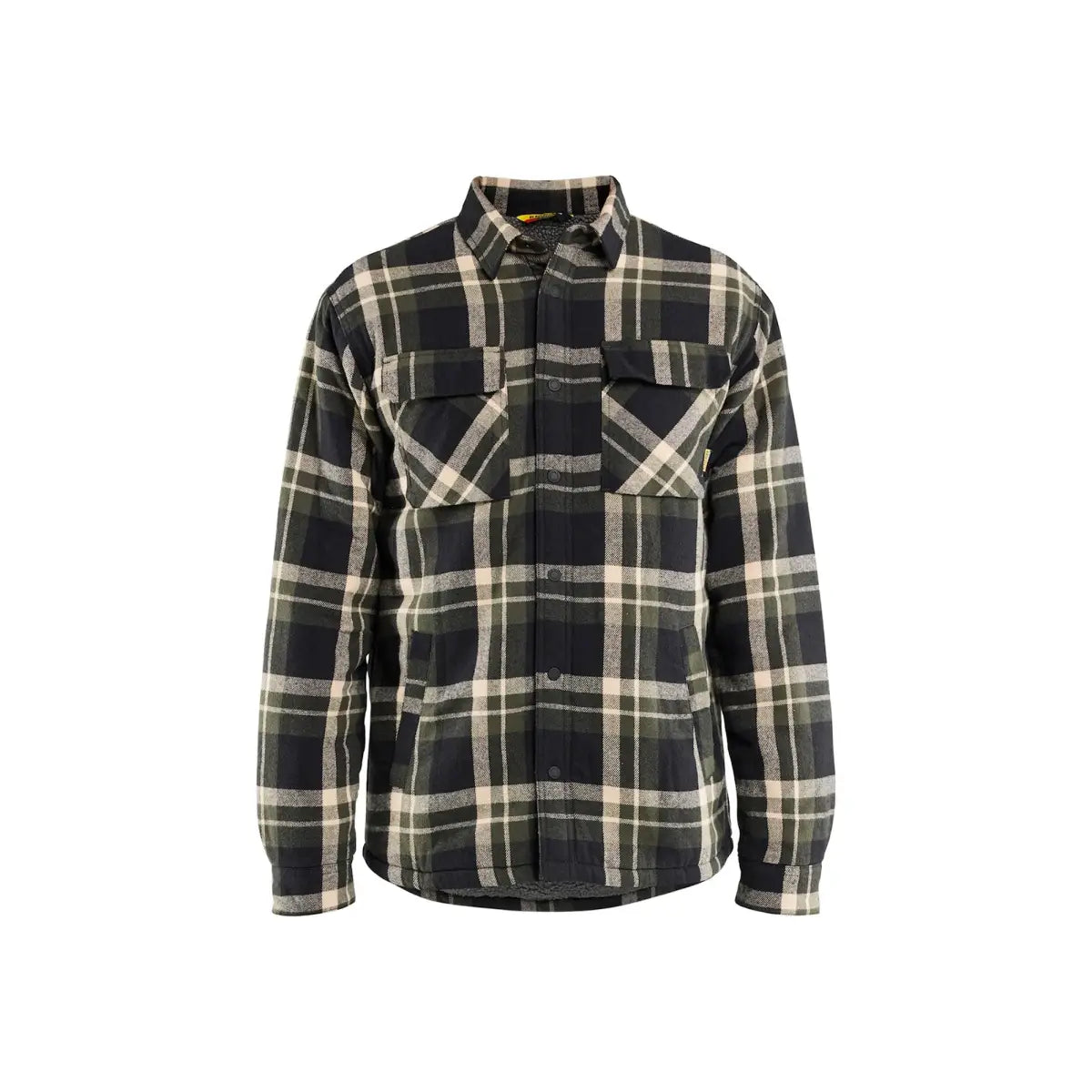 Blåkläder Pilé-vuorattu flanellipaita 47041168 - Metsänvihreä/Musta / M - Blåkläder työvaatteet