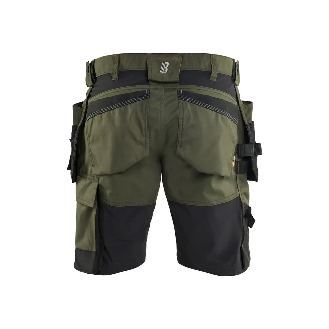 Blåkläder Riipputaskushortsit stretch 17521832 - Metsänvihreä/Musta / C46 - Blåkläder työvaatteet