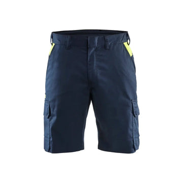 Blåkläder Shortsit stretch 14461832 - Tumma mariininsininen/Huomiokeltainen / C46 - Työvaatteet