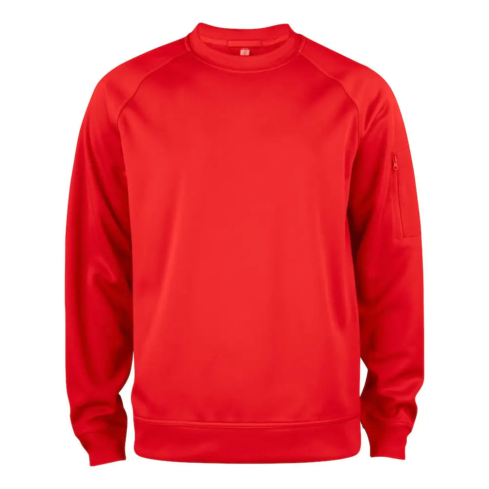 Clique Basic Active Lankavärjätty Collegepaita - Punainen / 4XL - Yritystekstiilit