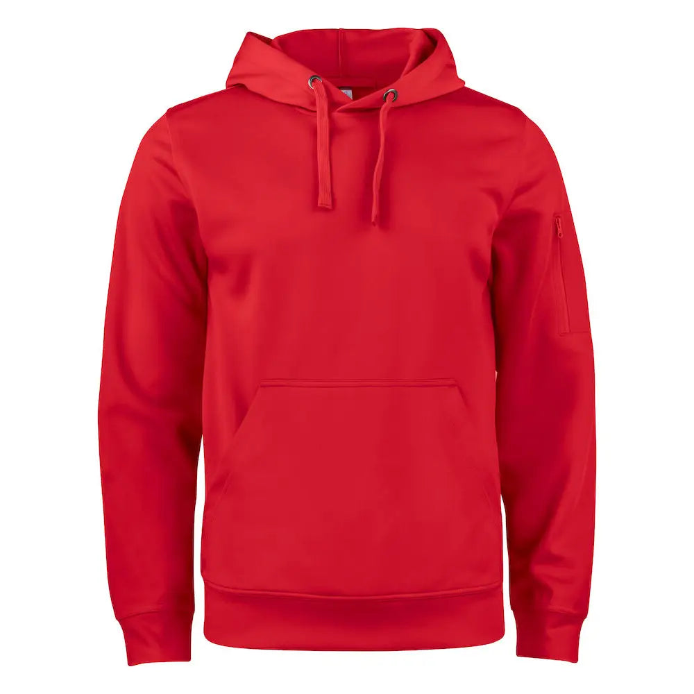 Clique Basic Active Lankavärjätty Huppari - Punainen / 4XL - Yritystekstiilit