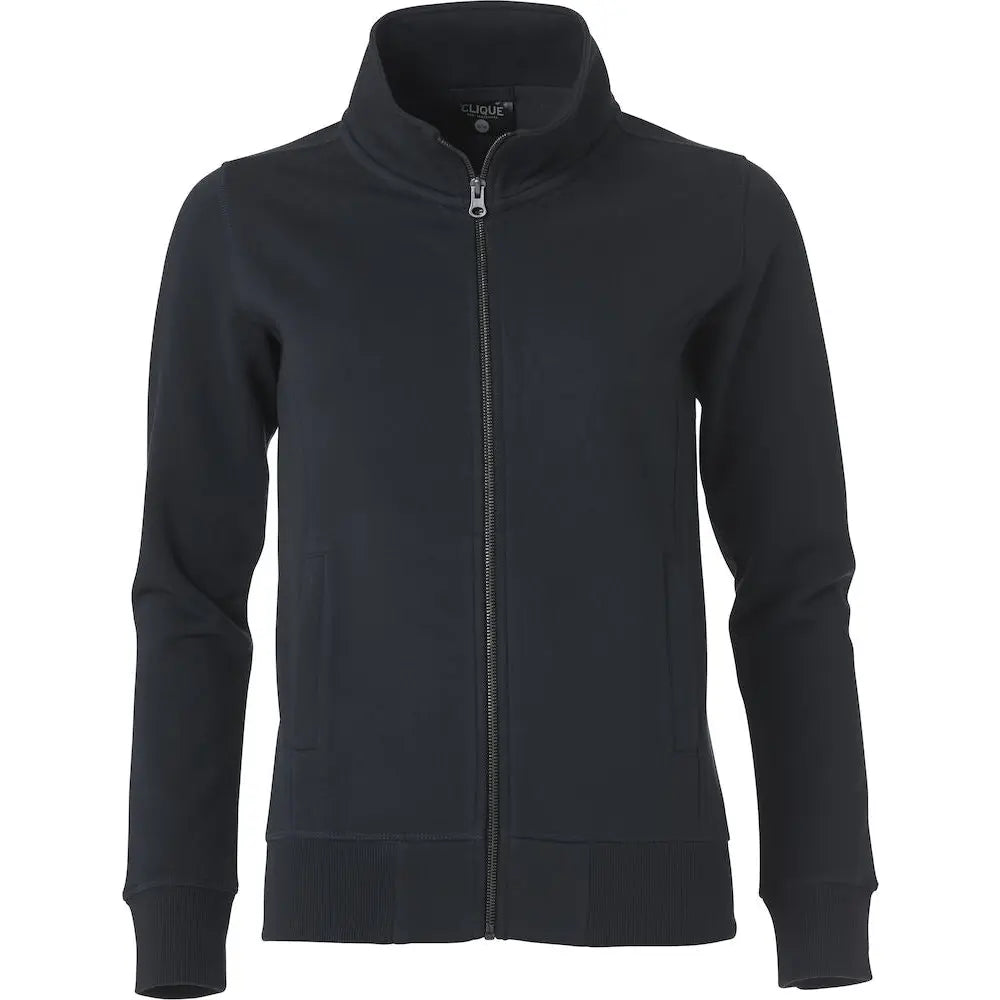 Clique Classic Cardigan Naisten Collegetakki - Musta / XS - Yritystekstiilit