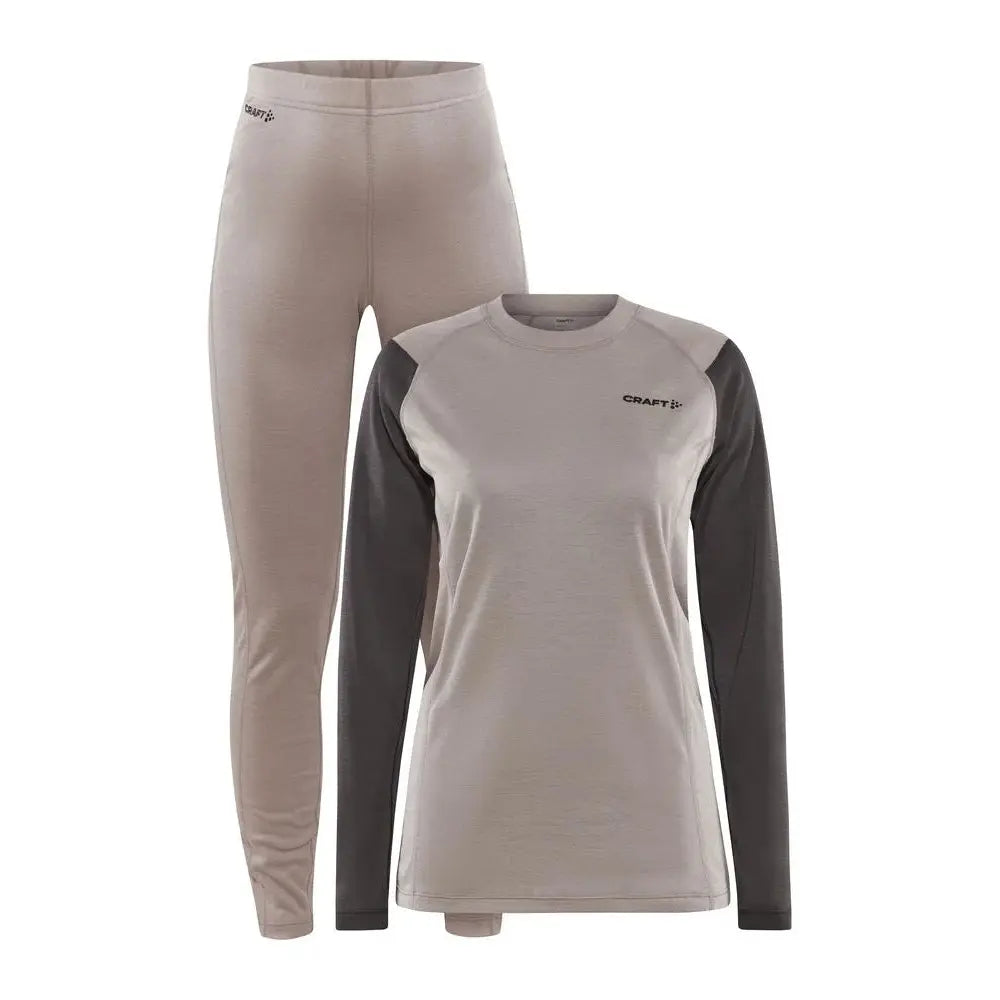 Craft CORE Warm Baselayer Set W - Beige / S - Työvaatteet