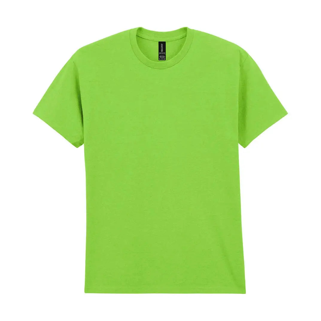 Gildan Heavy Cotton Puuvillainen T-Paita - Vihreä (Lime) / S - Työpaidat
