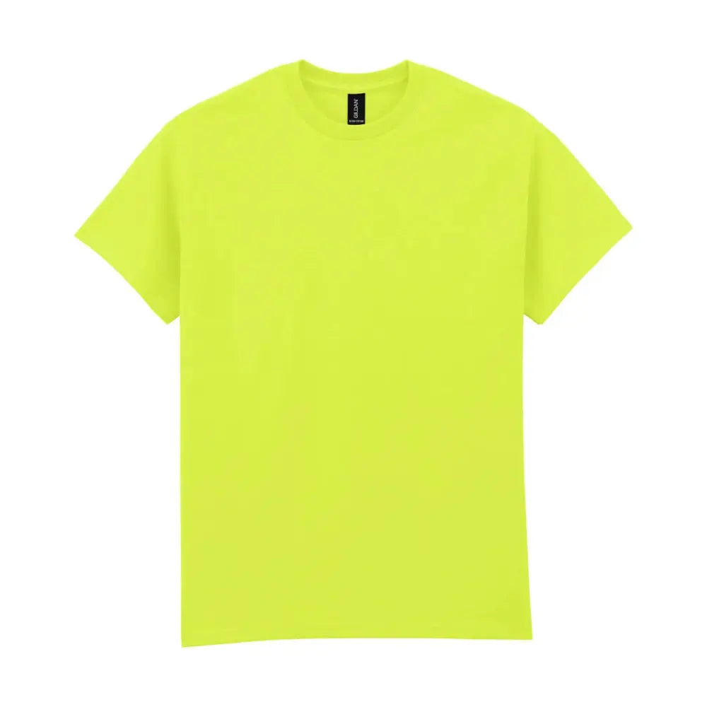 Gildan Ultra Cotton Huomiopaita Painatuksella - min. 20kpl - Vihreä (Safety Green-Yellow) / S - Yritystekstiilit