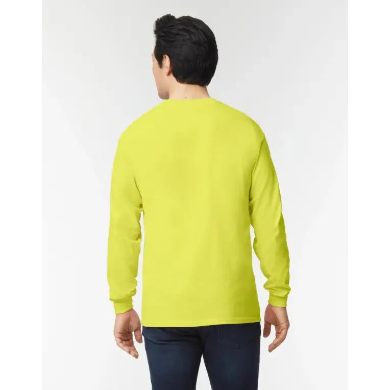 Gildan Ultra Cotton Pitkähihainen Huomiopaita kahdella Painatuksella - min. 20kpl - Yritystekstiilit