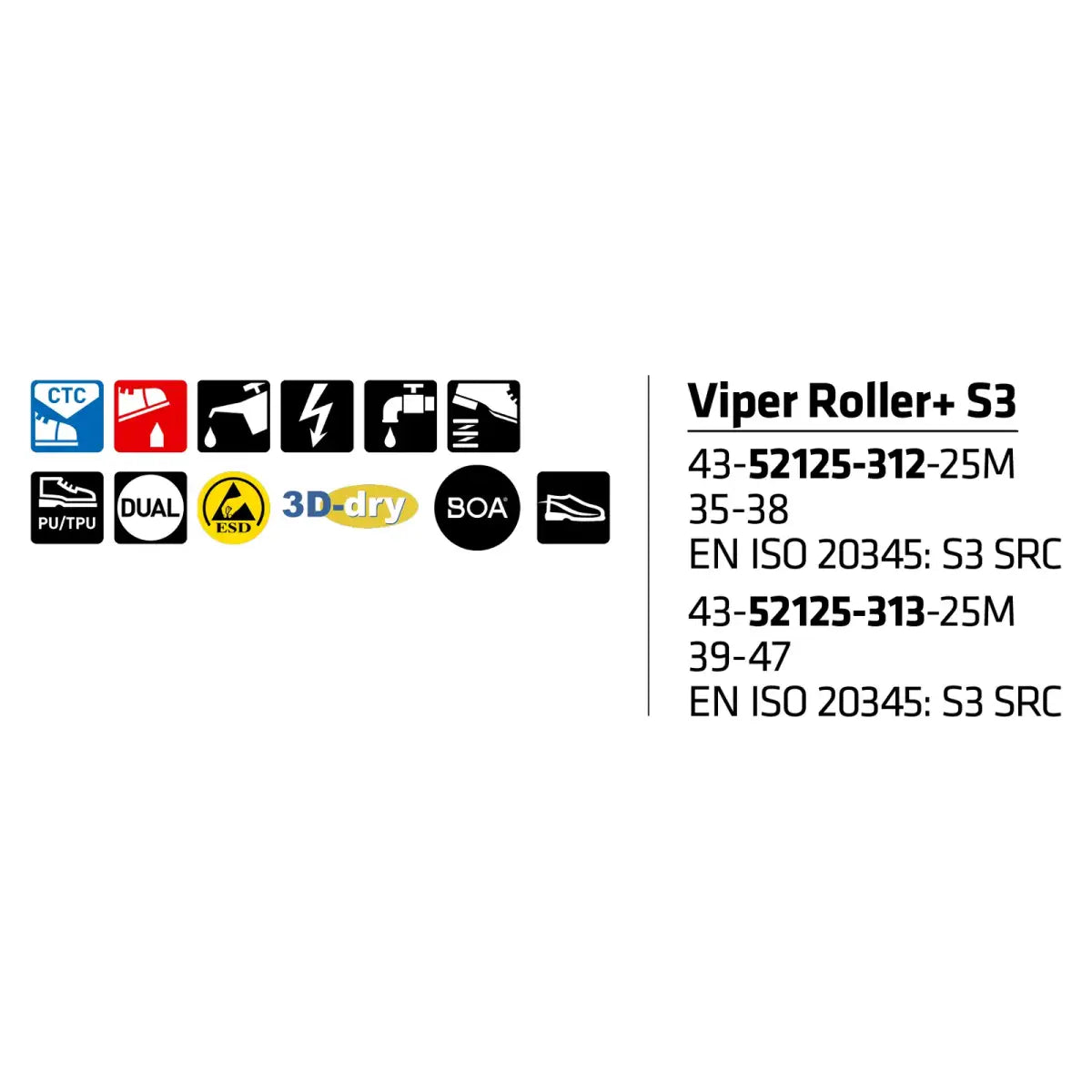 OUTLET Sievi Viper Roller+ S3 Turvakengät - Outlet