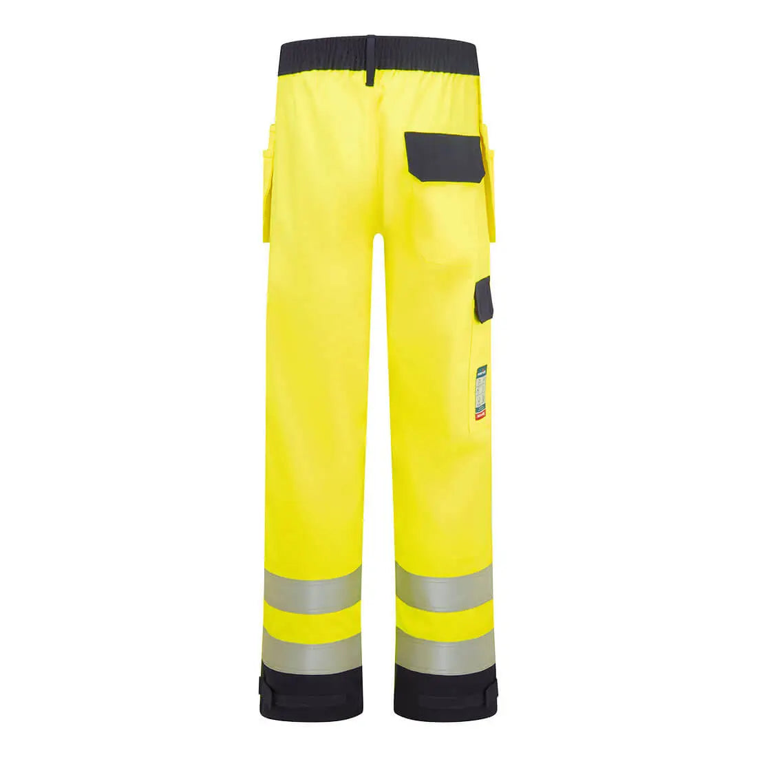 Portwest Bizflame Hi-Vis kontrasti FR housut riipputaskuilla FR440 - Työhousut