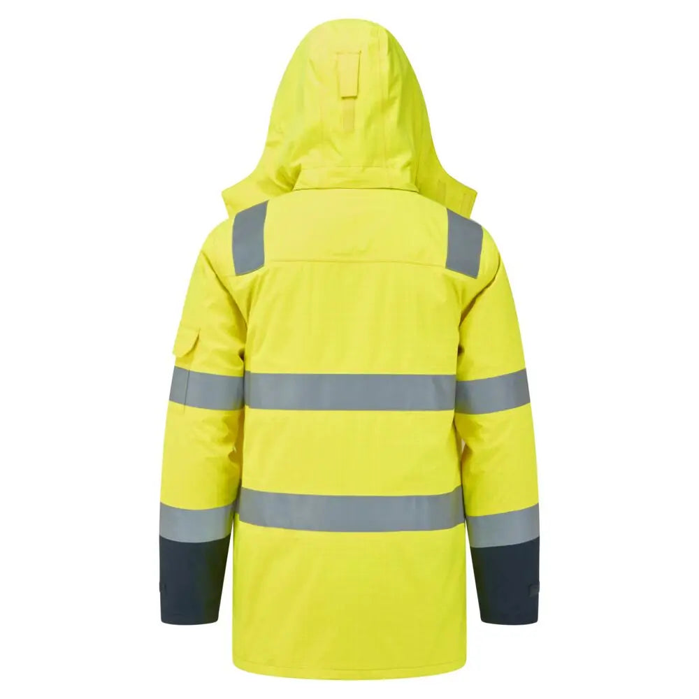 Portwest Bizflame Rain+ Hi-Vis Multi-Normi Kontrasti FR vuorellinen talvitakki FR617 - Työtakit