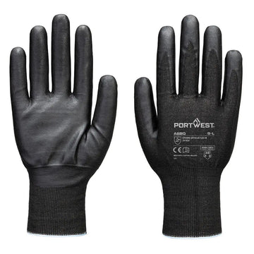 Portwest Cut F21 Nitriilipintainen Tungsten- käsine A9 A680 - L - Viiltosuojakäsineet