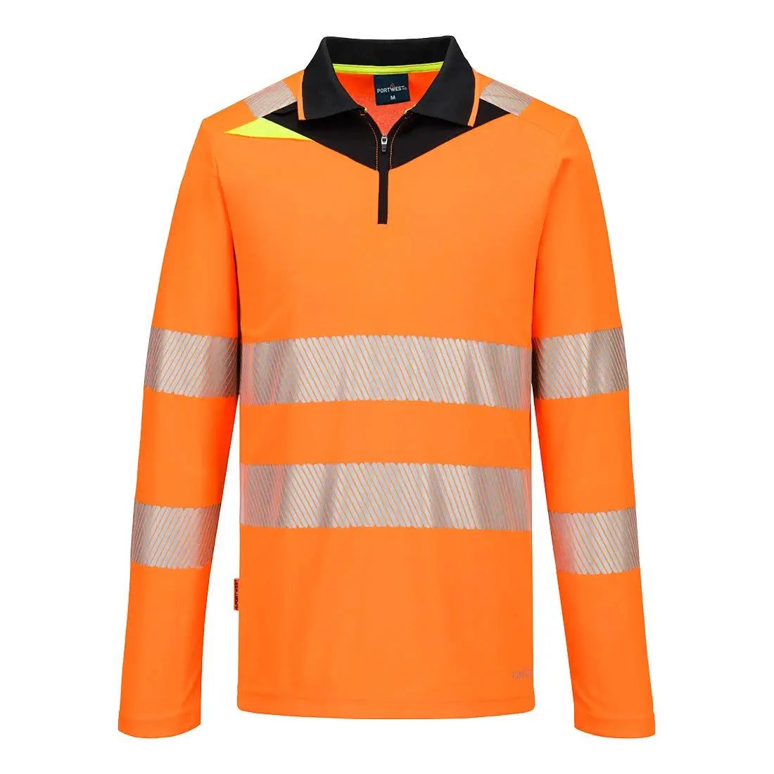 Portwest DX4 Hi-Vis vetoketju Pikeepaita DX419 - Oranssi/Musta / 4XL - Työpikeet