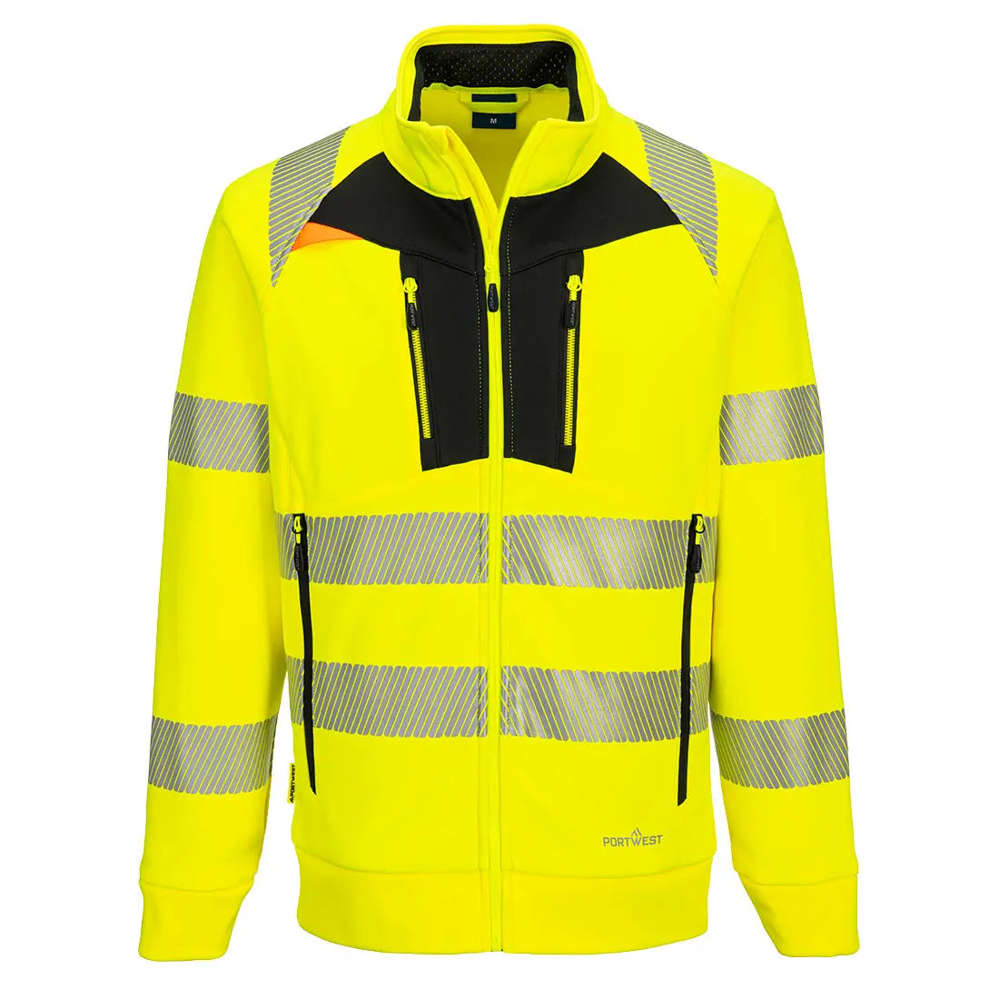 PORTWEST DX4 Huomiovärinen huppari - Keltainen/Musta / 4XL - Työpaidat
